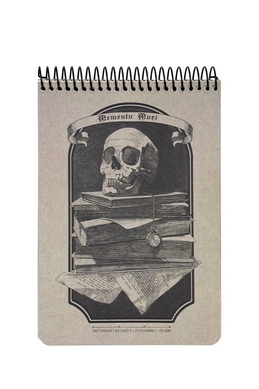 دفتر طراحی A5 طرح memento mori