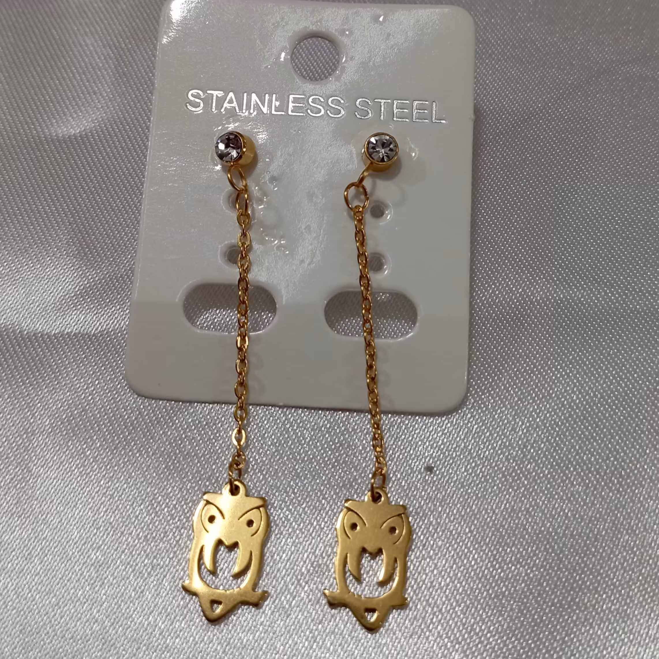 گوشواره آویز میخی مدل جغد