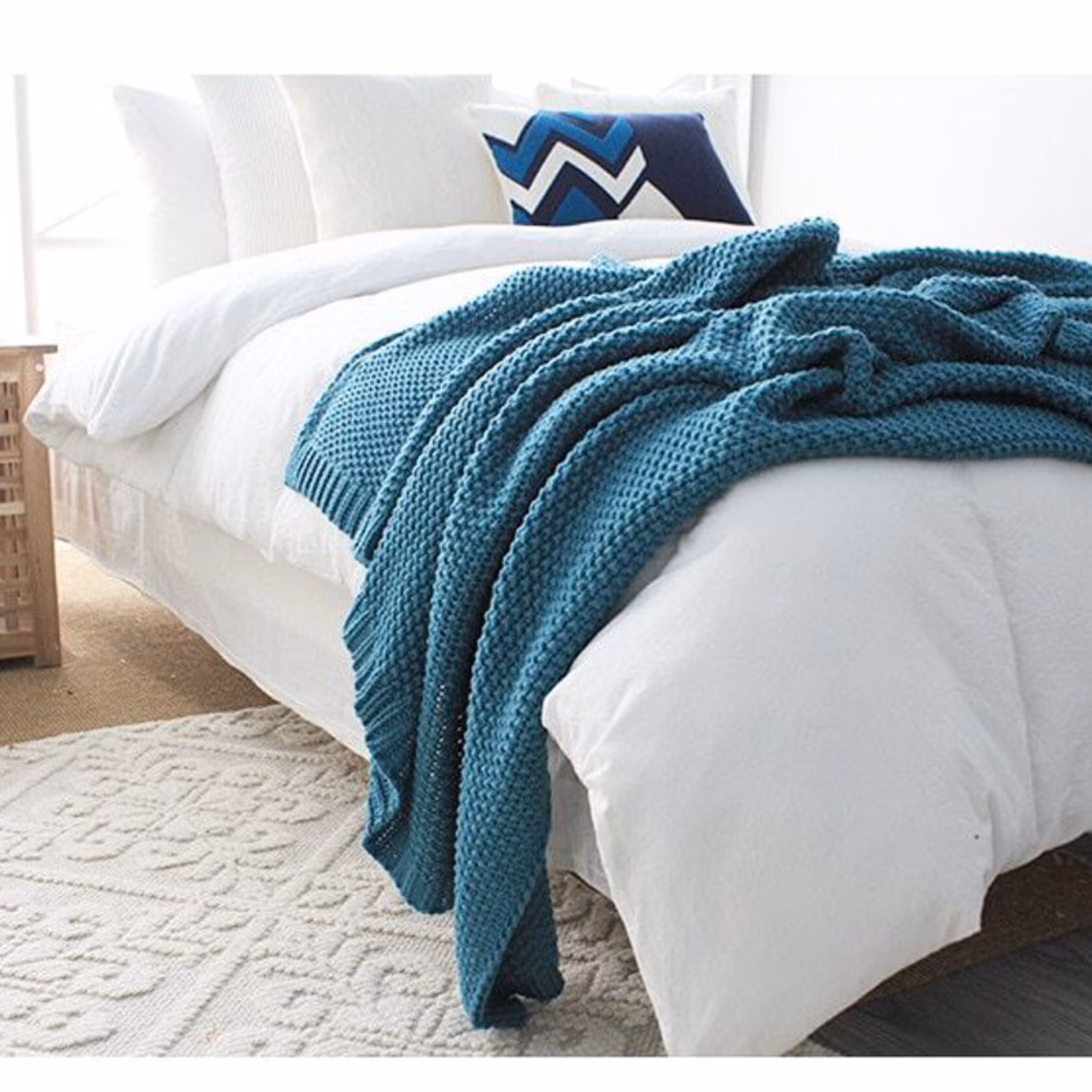 شال مبل بافتنی مدل سوگل سایز 140 در 200 سانتیمتر