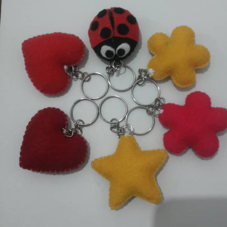 جاکلیدی ، اویز کیف در طرح و رنگ مختلف 2 عددی