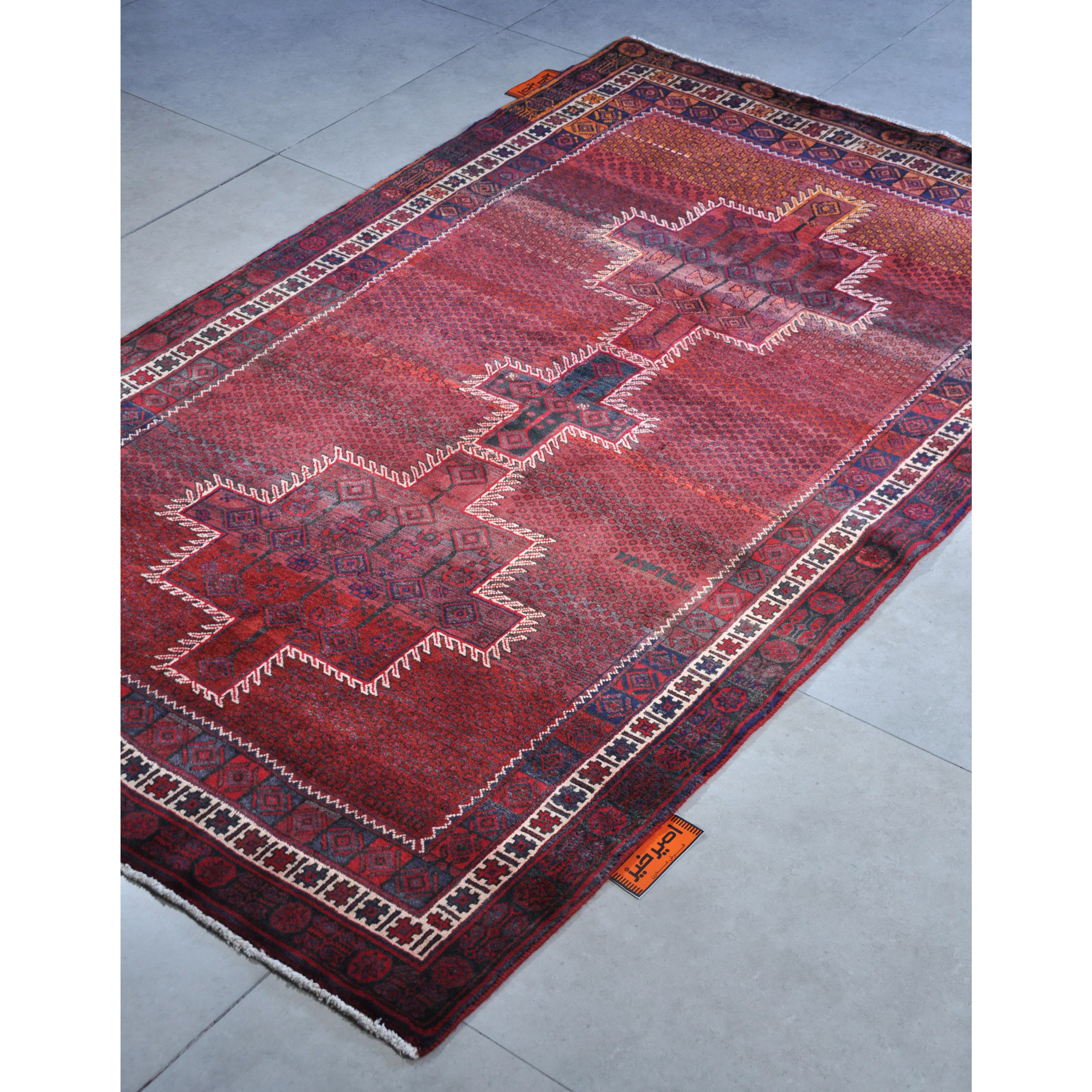 فرش دستبافت چهار متری امیرخیز مدل ایلیاتی کد 109949