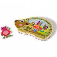پازل چوبی 4 تکه اوپس طرح جوجه تیغی Oops Easy-Puzzle City