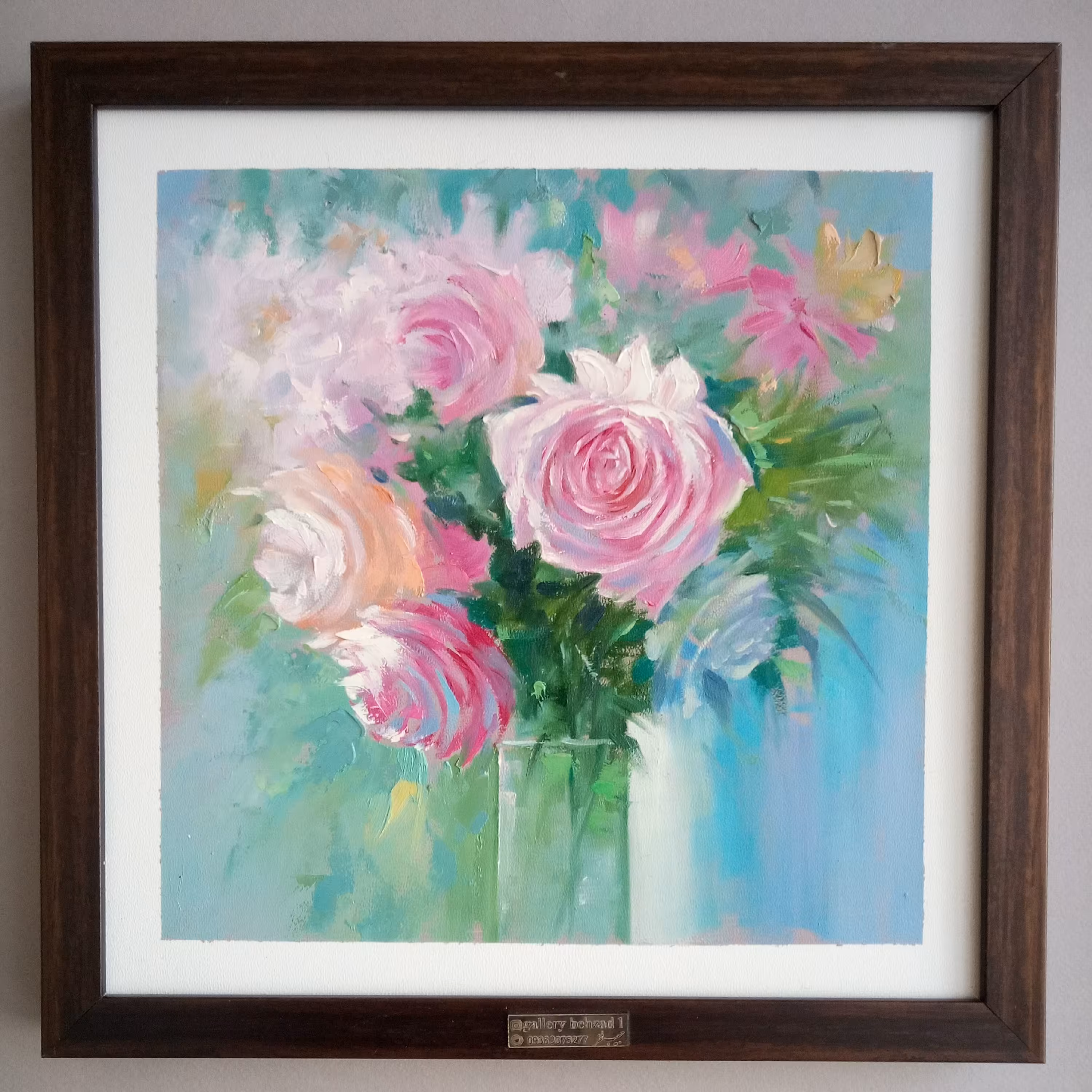تابلو نقاشی رنگ روغن گلها