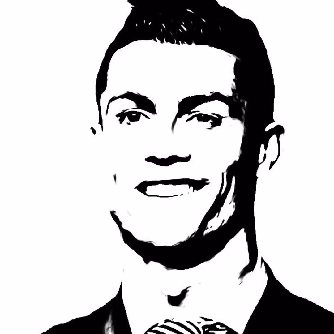 طراحی عکس رونالدو روی شیشه و پلکسی 