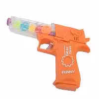 تفنگ موزیکال و چرخ دنده ای رنگ نارنجی کد vva165m