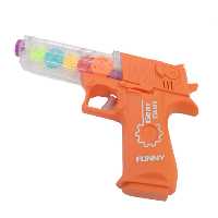 تفنگ موزیکال و چرخ دنده ای رنگ نارنجی کد vva165m