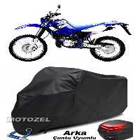 چادر موتورسیکلت مشکی کیسه عقب سیاه یاماها DT 125 R و قفل موتور سیکلت سازگار با آب برقی ضد MotoZEL