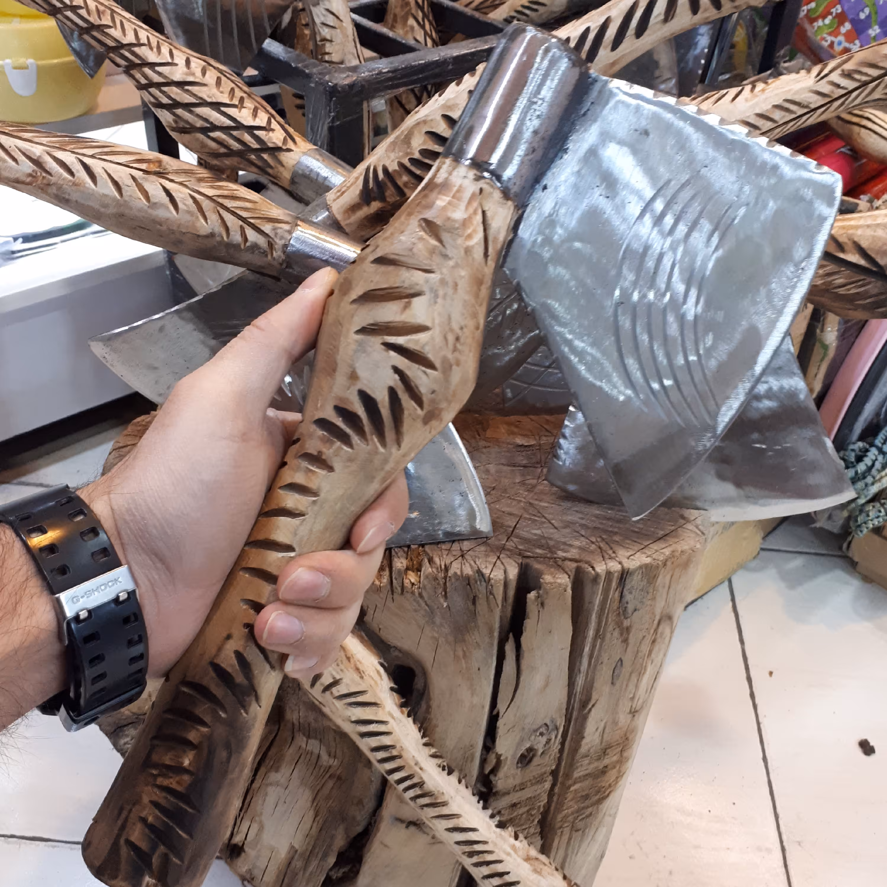 تبر  و ساطور دست ساز