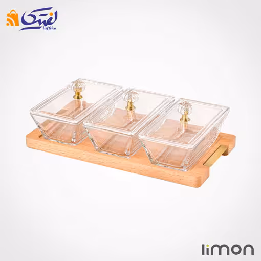 اردور خوری مستطیل دربدار 3 خانه پایه چوبی 2248