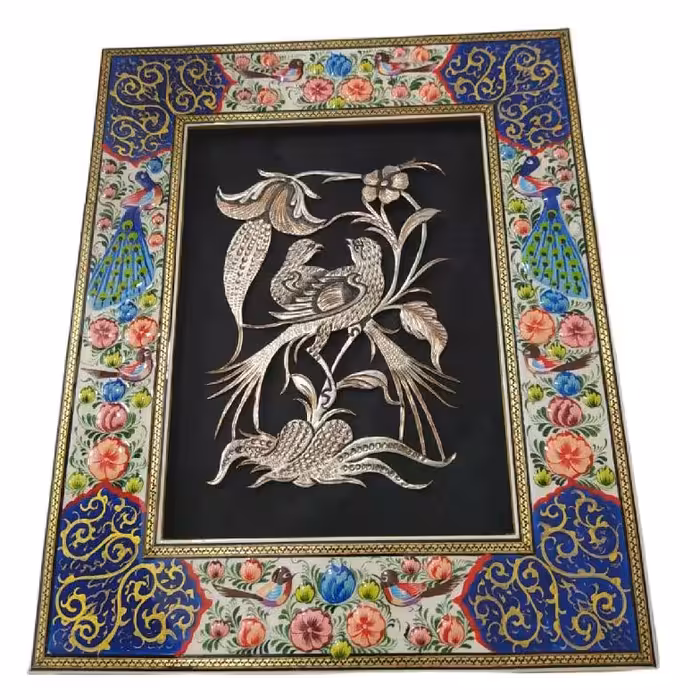 قاب  قلمزنی هنر کده اصفهان مقتدایی