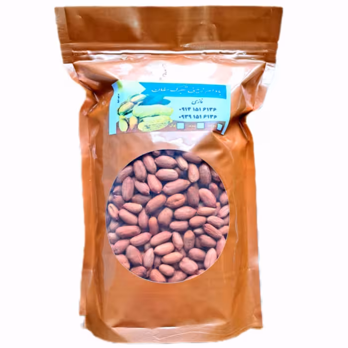 بادام زمینی خام ایرانی تبرک مغان درجه دو ( سایز متوسط رو به بالا مغز ) امسالی 1 کیلویی