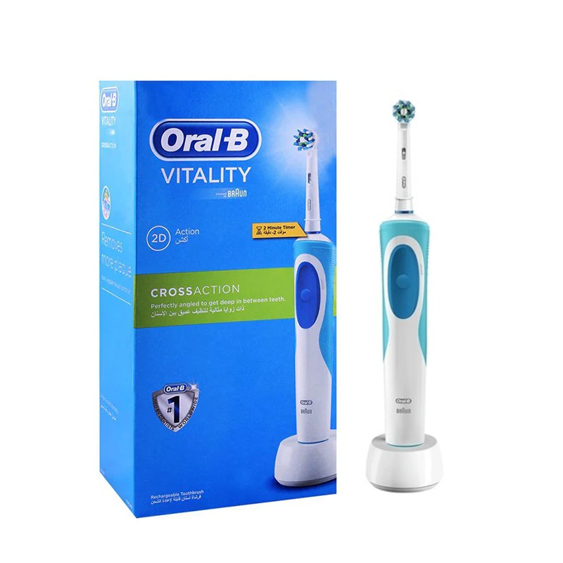 مسواک برقی سری Vitality مدل CrossAction 2D اورال بی