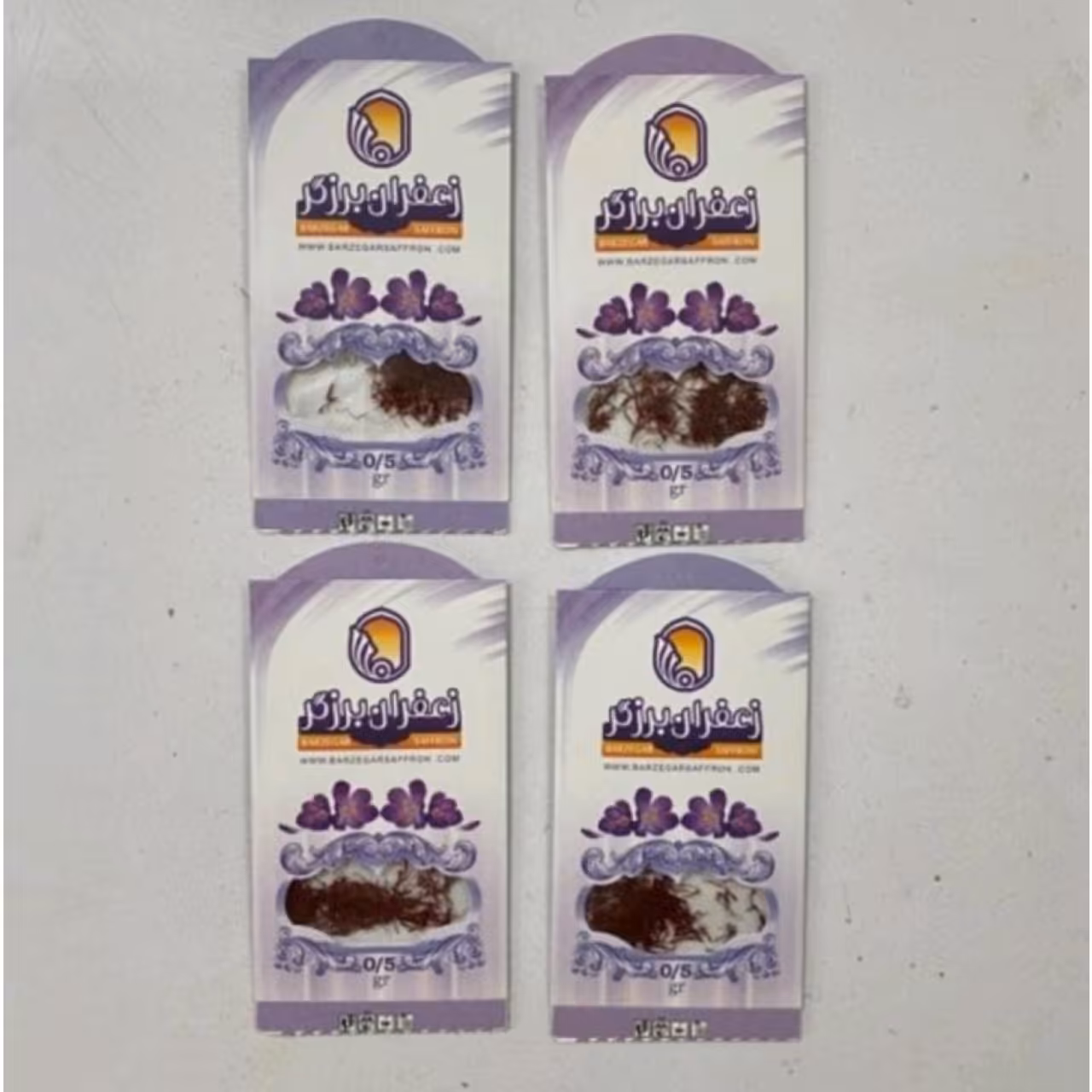 پک 4 عددی زعفران نیم گرم صادراتی آقای عطار