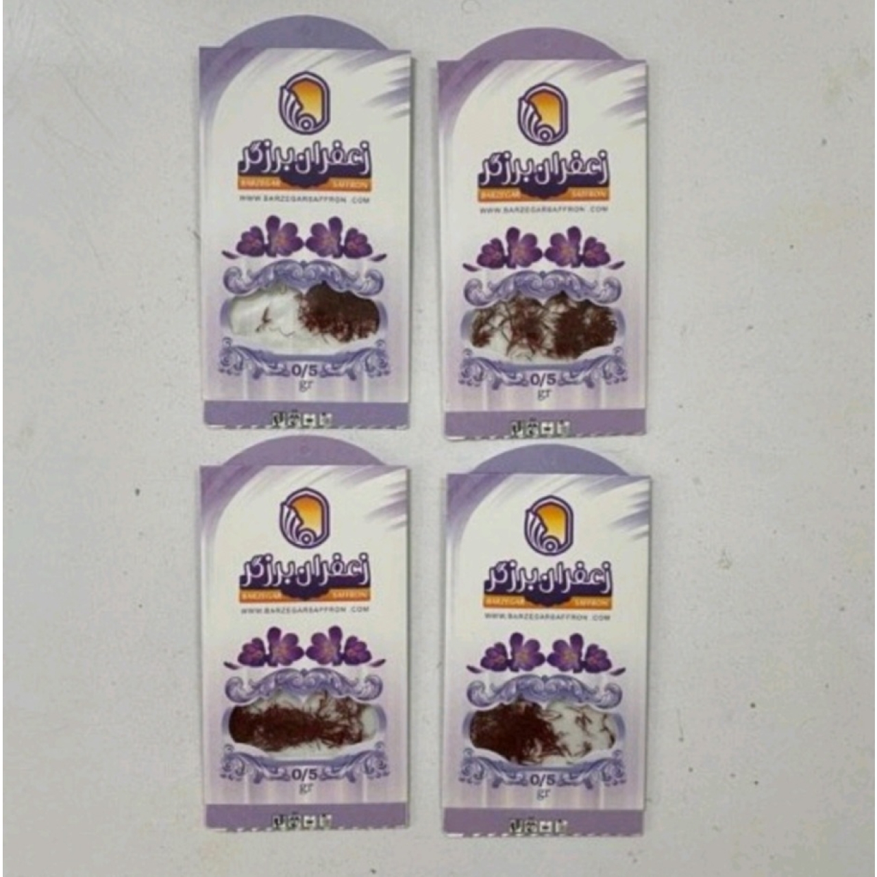 پک 4 عددی زعفران نیم گرم صادراتی آقای عطار