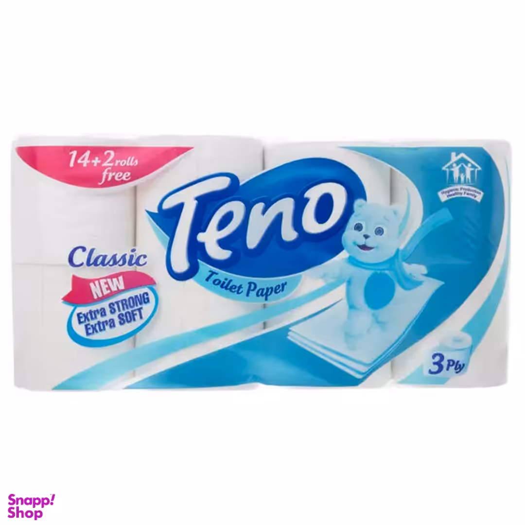 دستمال توالت تنو بسته 16 عددی