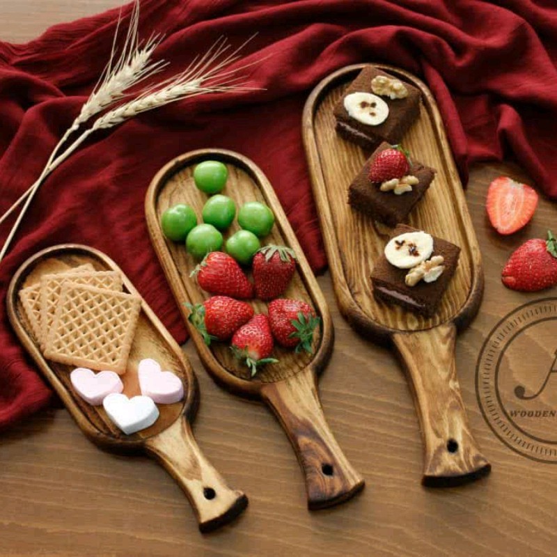 ظرف چوبی راکتی 3 عددی