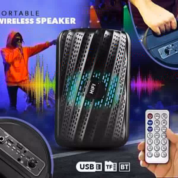 اسپیکر 6 اینچ با ارتفاع 40 سانت بیس بالا صدای عالی مناسب مهمانی و تولد