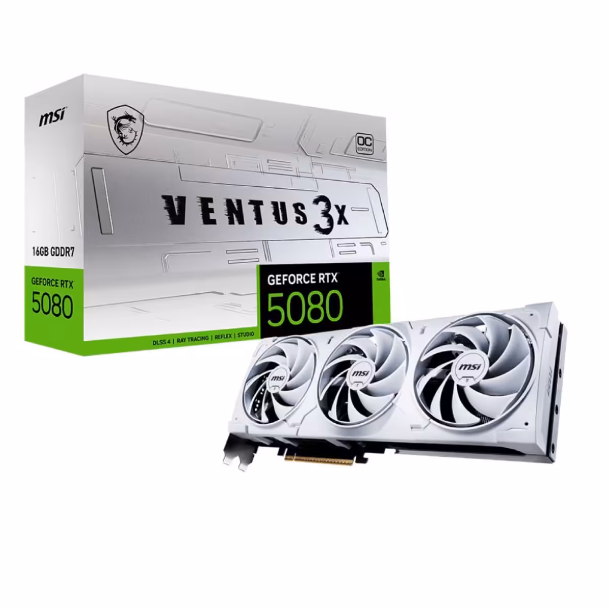 خرید کارت گرافیک MSI RTX 5080 16G Ventus 3X OC White با بهترین قیمت