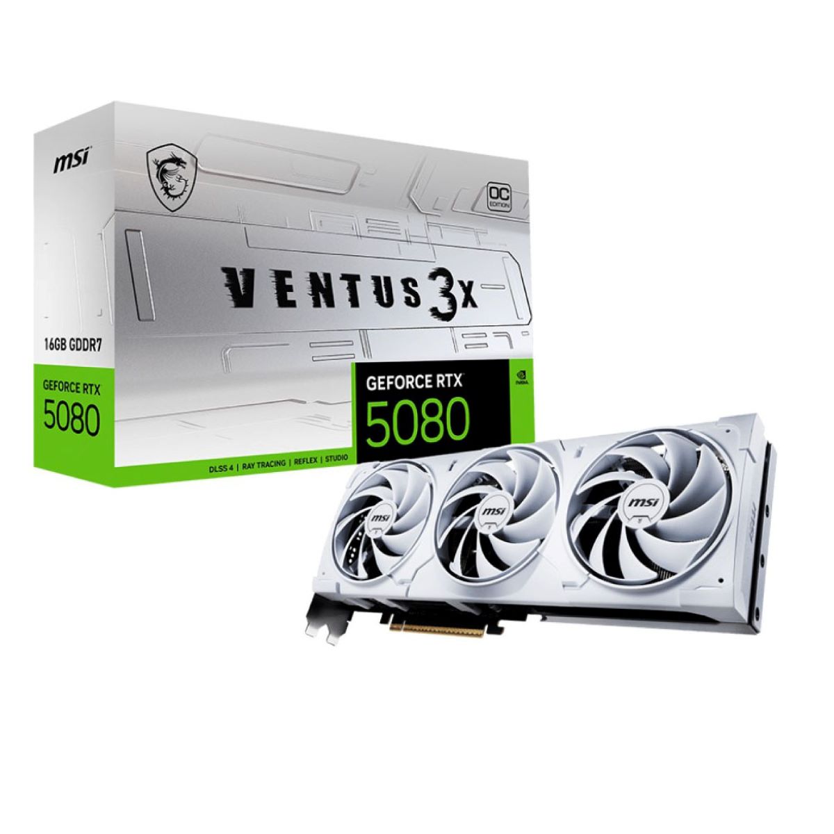 خرید کارت گرافیک MSI RTX 5080 16G Ventus 3X OC White با بهترین قیمت