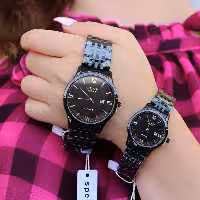 ست ساعت مچی مردانه و زنانه سیتیزن کاملا تضمینی استیل رنگ ثابت ضد آب