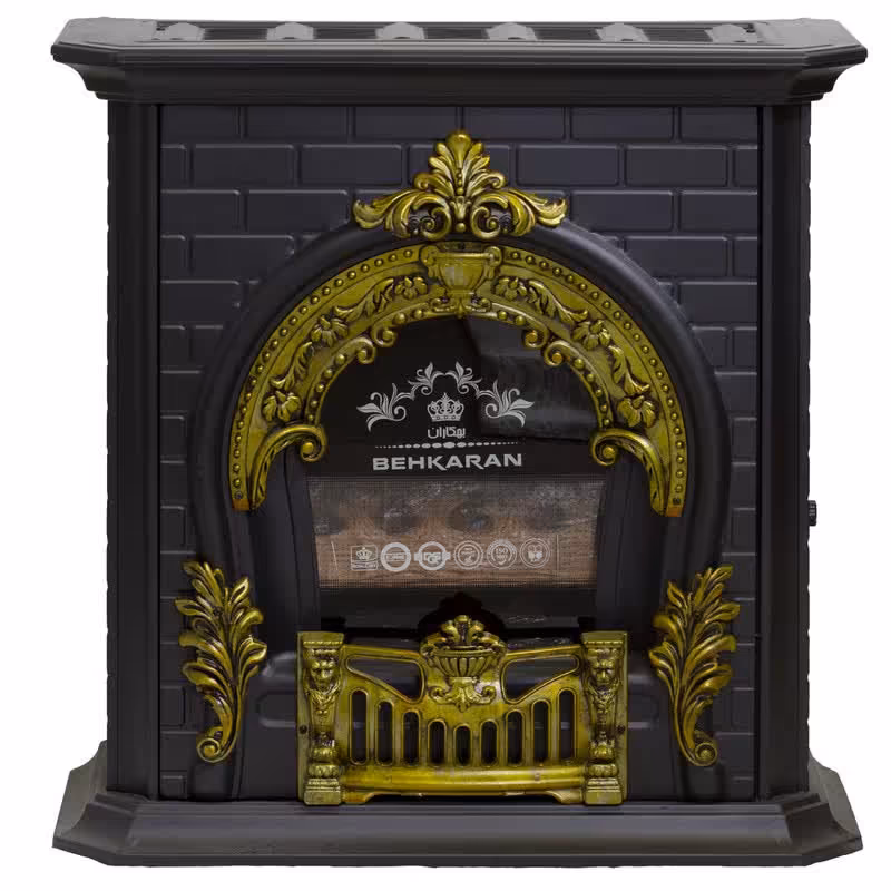 بخاری گازی بهکاران طرح شومینه مدل پرنس 30000 (ارسال رایگان)