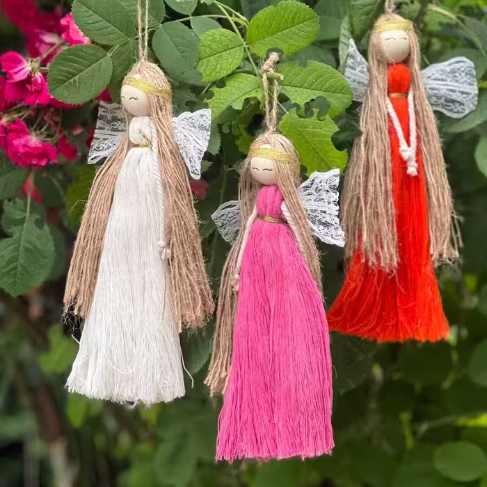 عروسک فرشته  عشق مکرومه سپید ارسال رایگان  با خرید 420000از غرفه  قبل از سفارش حتما موجودی بگیرین