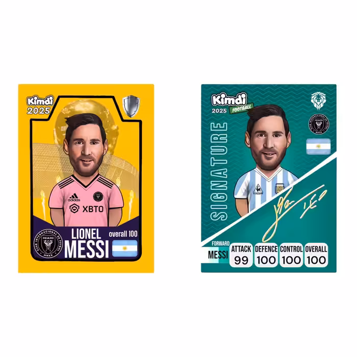 اسباب بازی شانسی کیمدی مدل گلدن مسی و امضای مسی سری سیگنیچر مجموعه 2 عددی