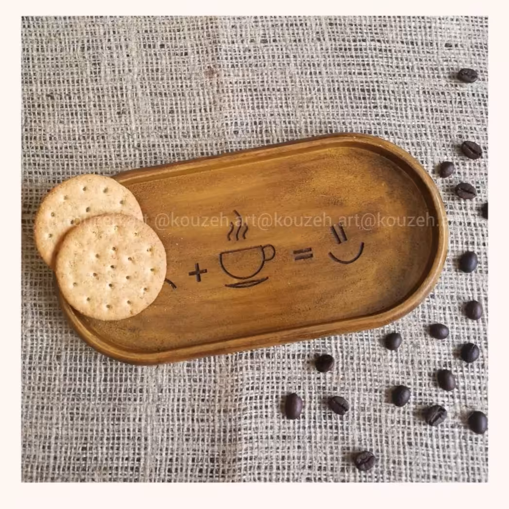 سینی چوبی تک نفره