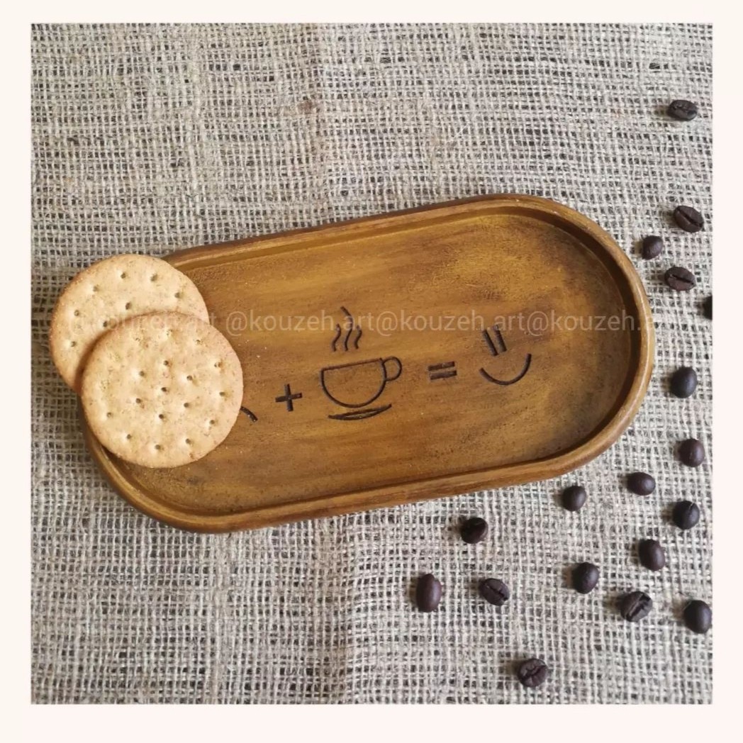 سینی چوبی تک نفره