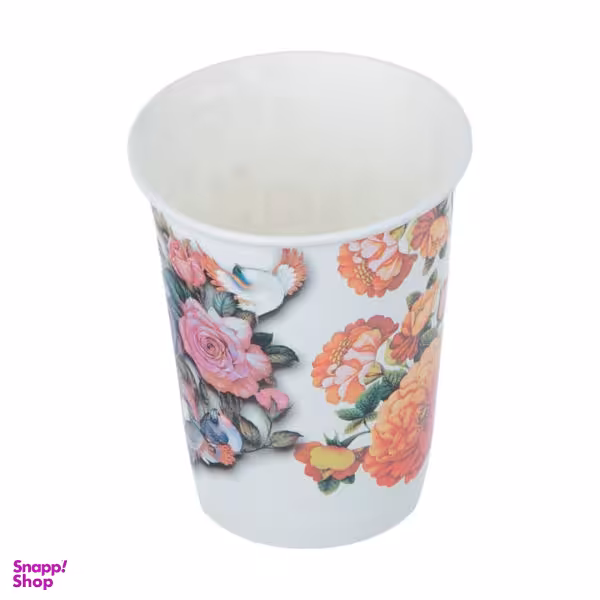 لیوان یکبار مصرف تیروژ مدل کاغذی کد LIVK25A بسته 25 عددی