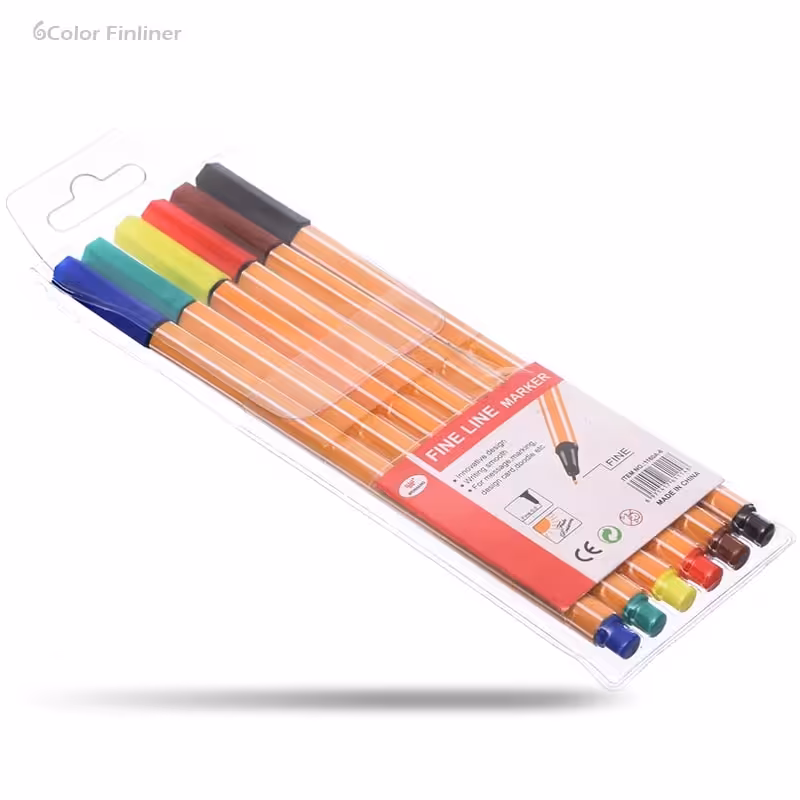 روان نویس نوک نمدی 6 رنگ Fineliner