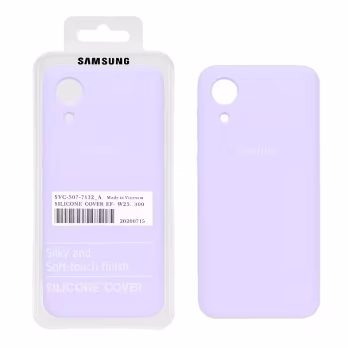 قاب گوشی سیلیکونی پاک کنی اورجینال درجه یک برای Samsung Galaxy A03 Core