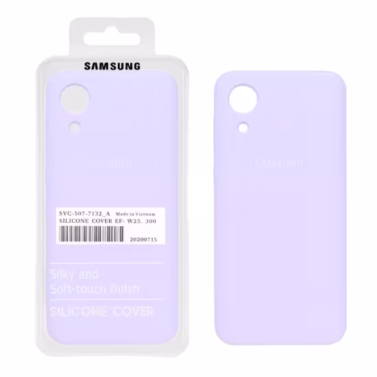 قاب گوشی سیلیکونی پاک کنی اورجینال درجه یک برای Samsung Galaxy A03 Core