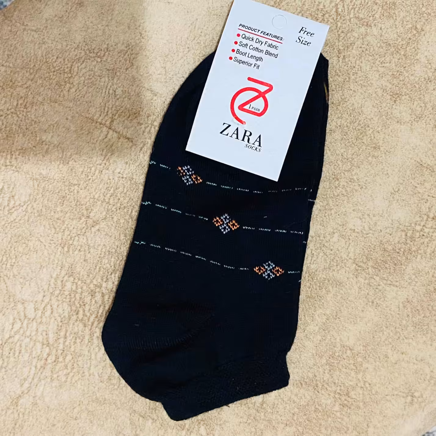 جوراب اسپرت نخی الاستین مناسب سایز 37تا 40