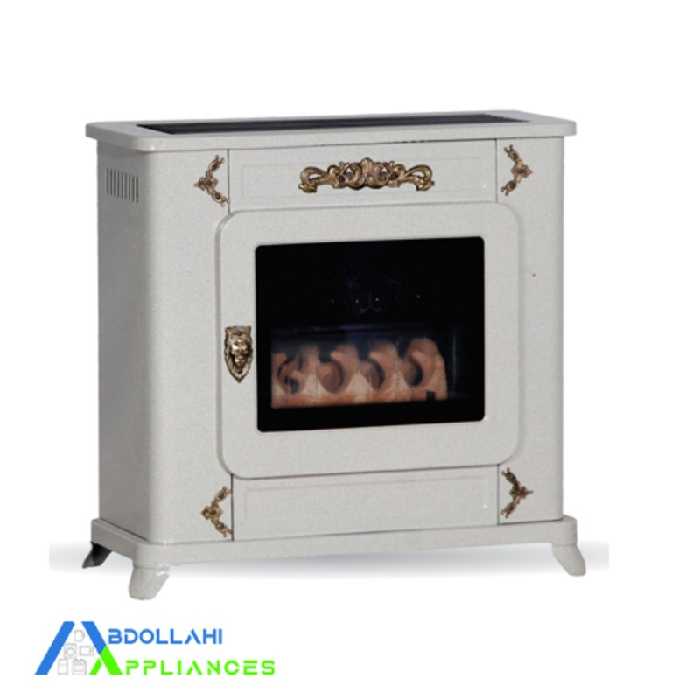 بخاری گازی جنرال شهر 30000 مدل شومینه سفید