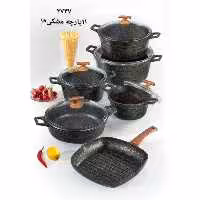 11 پارچه قابلمه چدن گرانیت بیزیم 