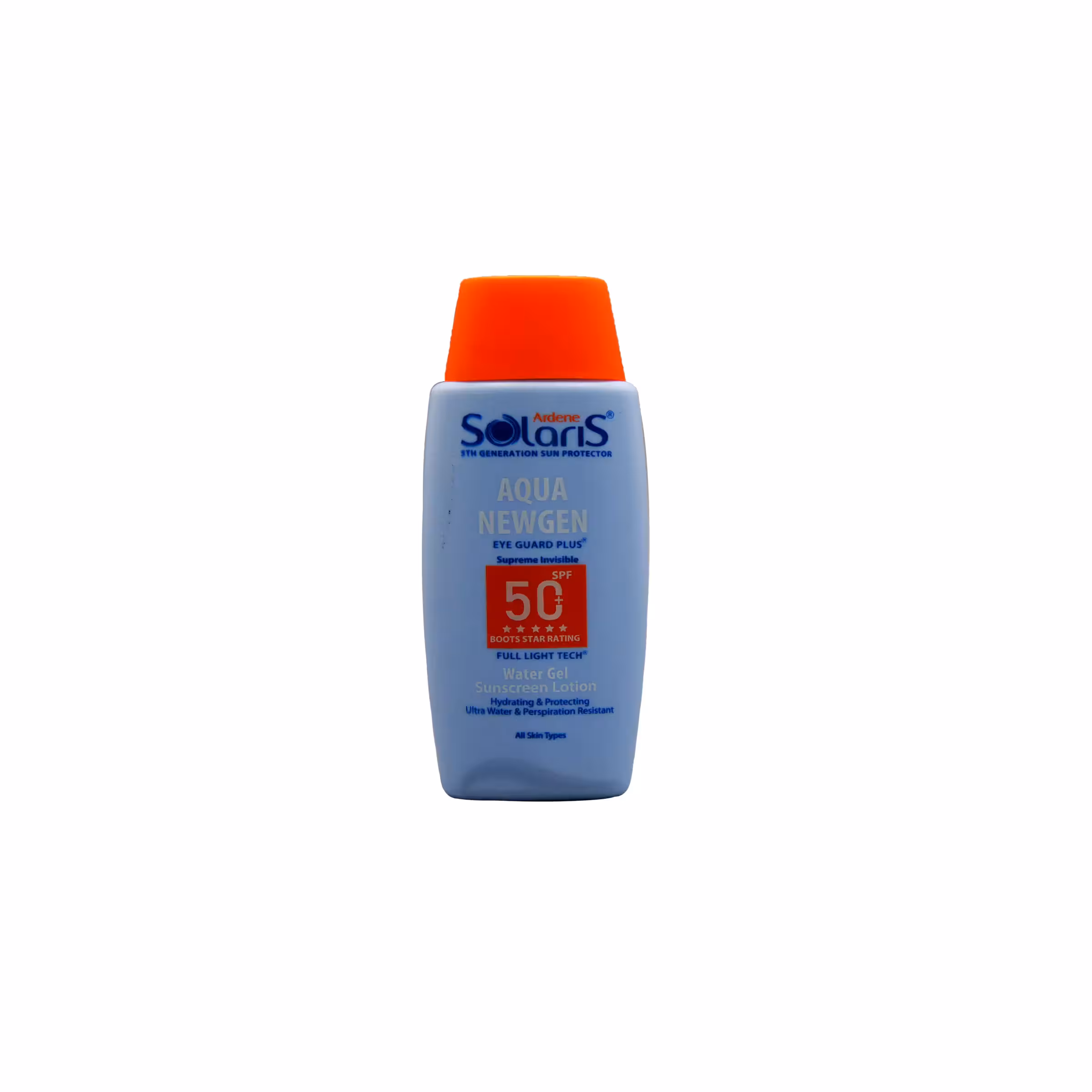 لوسیون آبی ضد آفتاب فاقد چربی انواع پوست آردن سولاریس (SPF50)