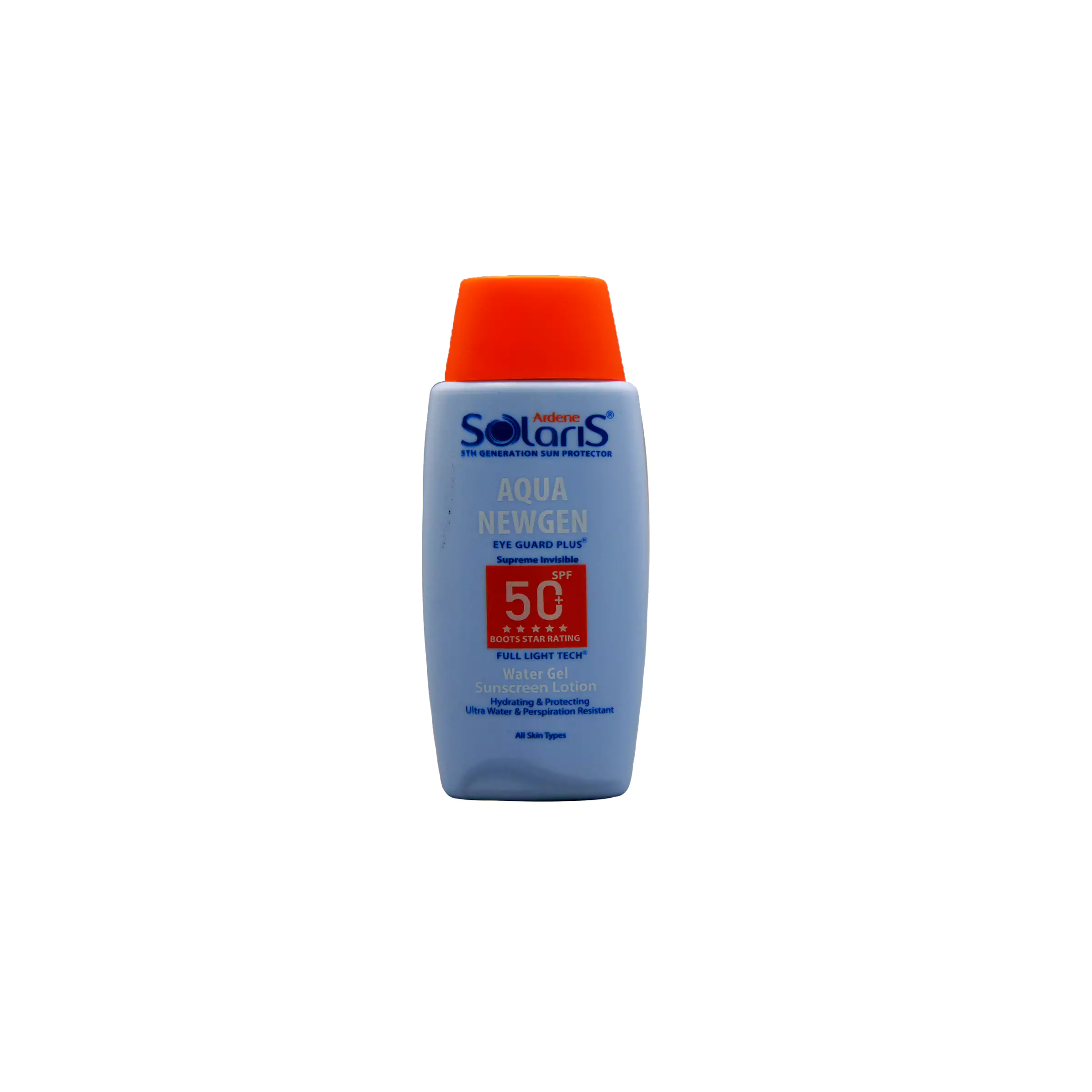 لوسیون آبی ضد آفتاب فاقد چربی انواع پوست آردن سولاریس (SPF50)