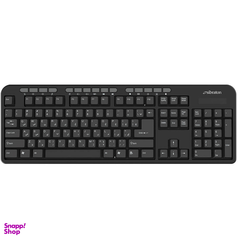 کیبورد بی سیم سیبراتون مدل SKB566W
