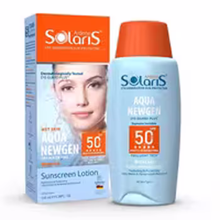 لوسیون آبی ضد آفتاب فاقد چربی SPF50 آکوا نیوژن سولاریس آردن 100 میلی لیتر