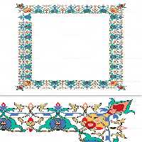 وکتور طرح کادر تذهیب عربی - گرافیک با طعم تربچه