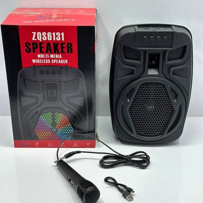 اسپیکر بلوتوث دار و فلش قابلیت اتصال میکروفن مدل ZQS-6131