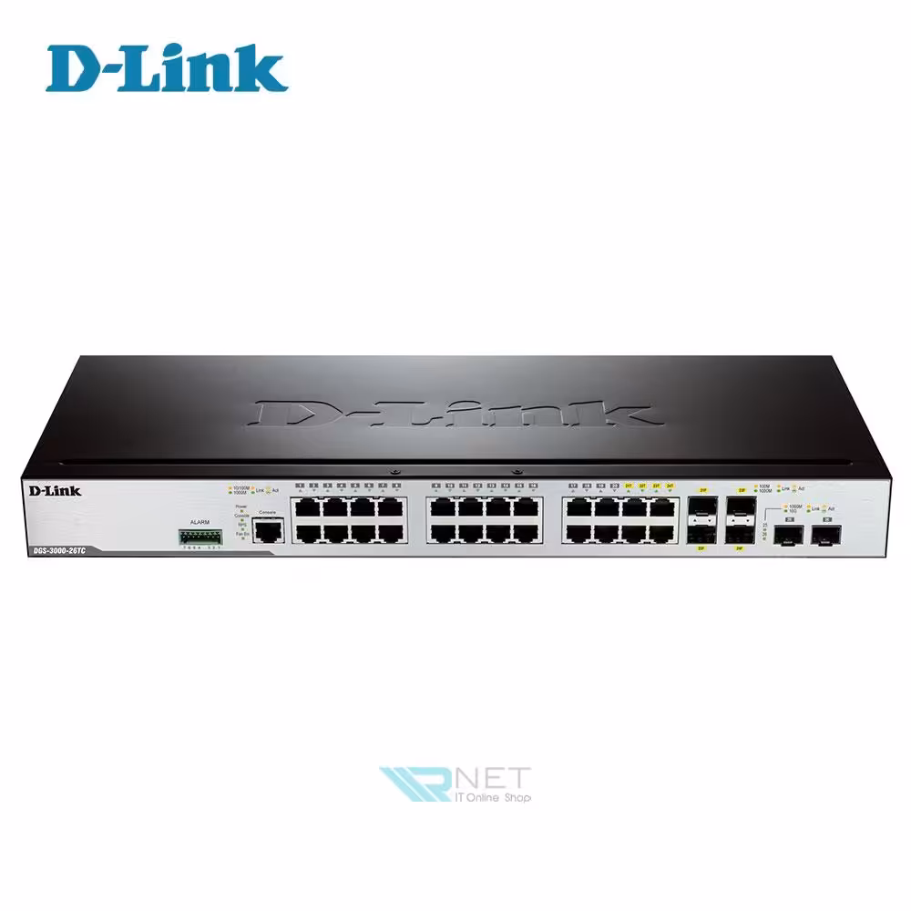 سوئیچ شبکه 26 پورت دی لینک مدل D-Link DGS-3000-26TC