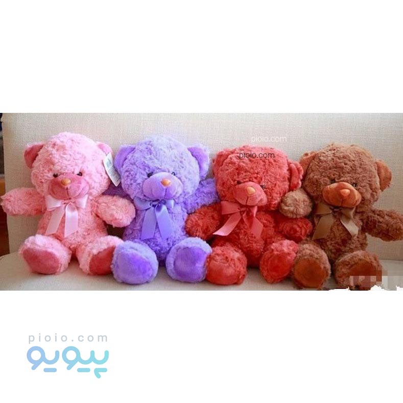 عروسک خرس راس رنگی