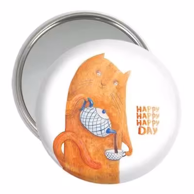 آینه جیبی خندالو مدل گربه کد 5263