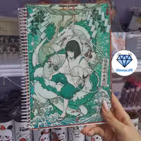 طرح خط دار 100 برگ طرح انیمه شهر اشباح