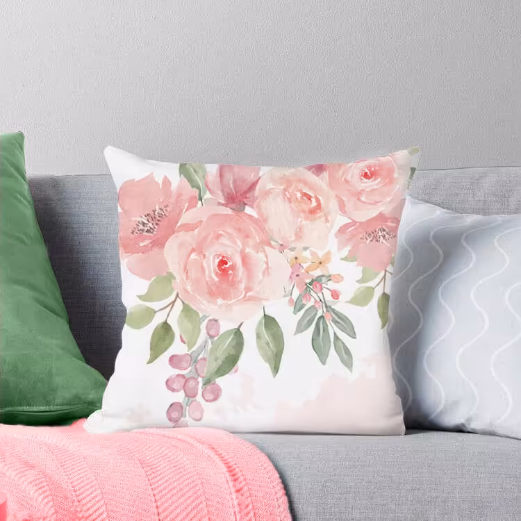 یک عدد کاور کوسن مخمل دورو 40