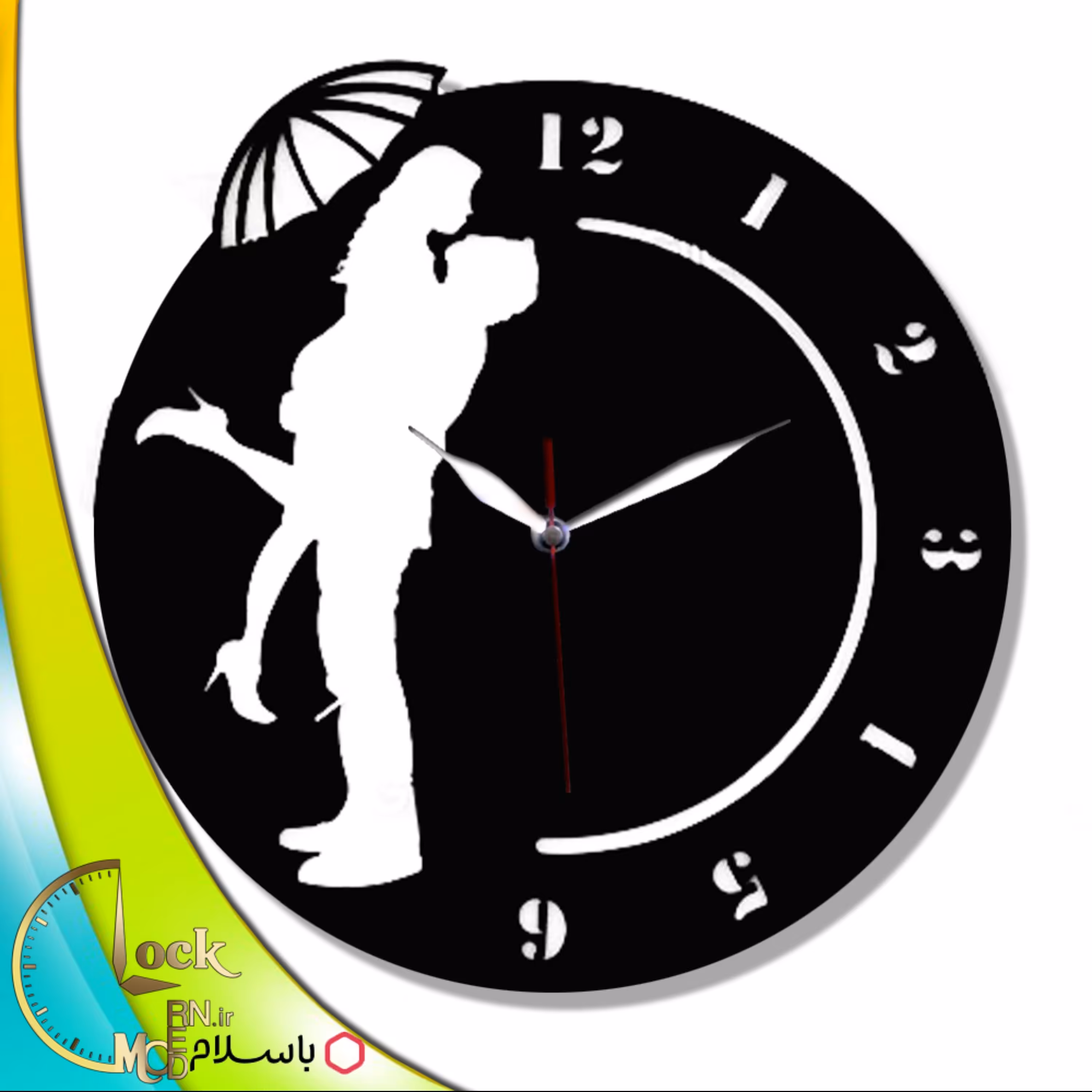 ساعت دیواری طرح عاشقانه کد 611