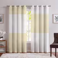 پرده پانچ رنگ کرمی مدل ساده اسپرت SA-901