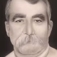 تابلو نقاشی چهره سیاه قلم 